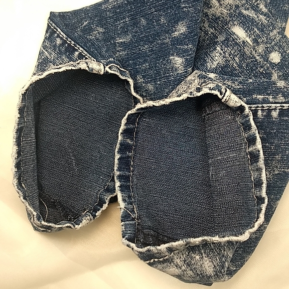 Twentyone Black Bleach Effects Straight Stretch Size 7/8R jeans - Picture 15 of 16